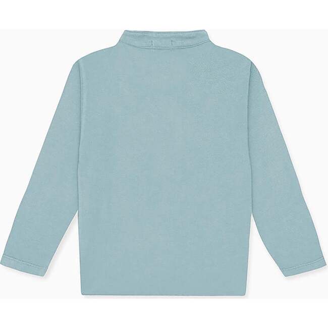 Sage Green Alcomo Long Sleeve Boy Polo Shirt - Shirts - 3