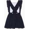 Navy Cora Girl Pinafore Skirt - Skirts - 4