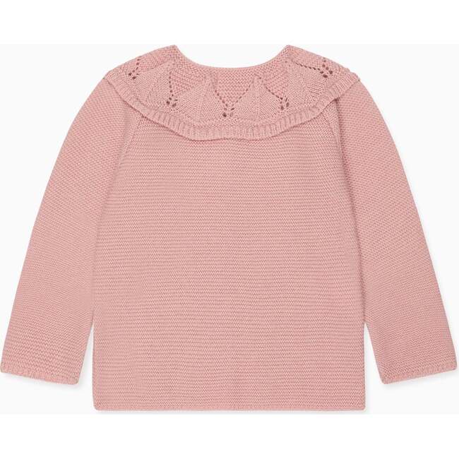 Pink Baena Merino Baby Girl Cardigan - Cardigans - 3