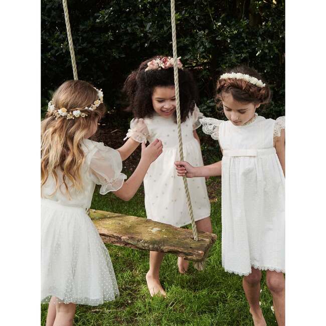 Ivory Gardenia Ceremony Girl Dress - Dresses - 2