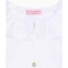 White Carissa Long Sleeve Girl Shirt - Blouses - 2