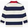 Navy Stripe Tijo Boy Long Sleeve Polo Shirt - Shirts - 3