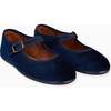 Navy Velvet Girl Mary Jane Shoes - Mary Janes - 2