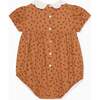 Caramel Floral Krista Baby Girl Romper - Dresses - 4