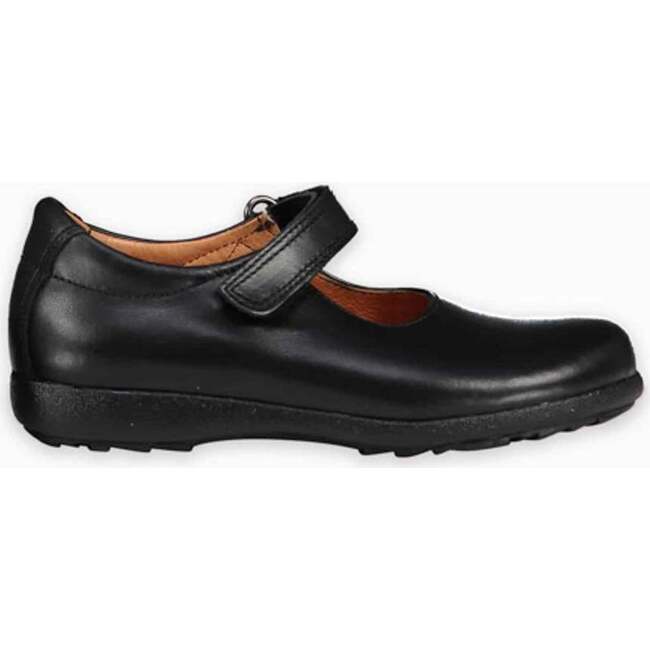 Black Leather Girl Classic School Shoes - Dress Shoes - 3