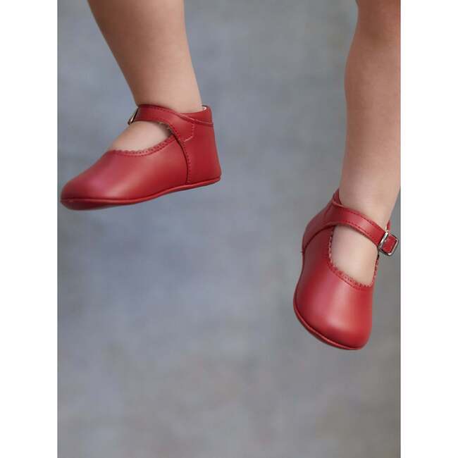 Red Leather Baby Mary Jane Shoes - Mary Janes - 5