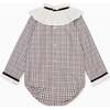 Burgundy Check Odisea Baby Girl Romper - Dresses - 4