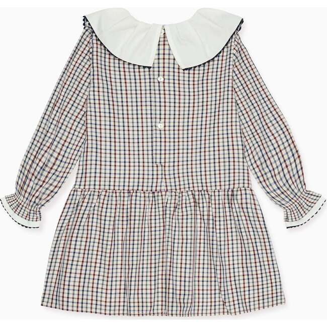 Burgundy Check Tessa Girl Dress - Dresses - 2