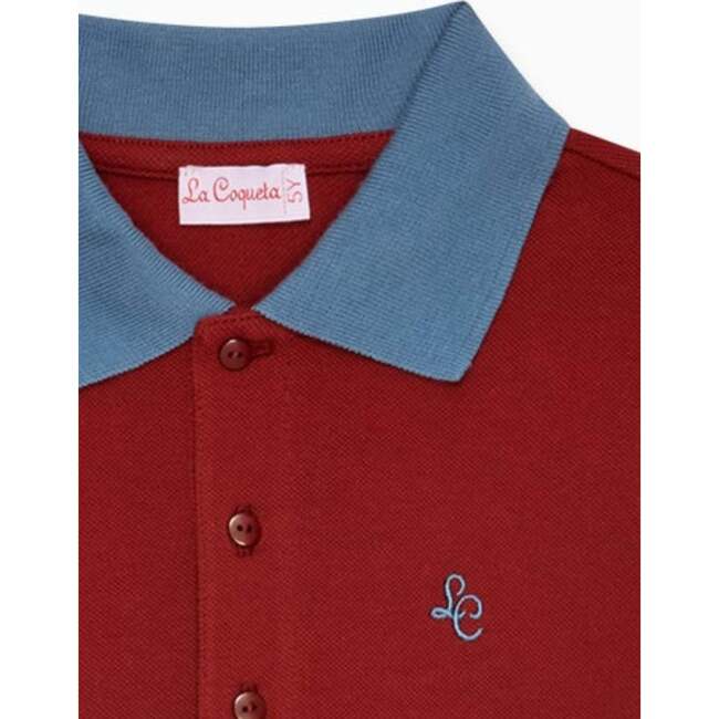 Burgundy Rocco Boy Polo Shirt - Shirts - 3