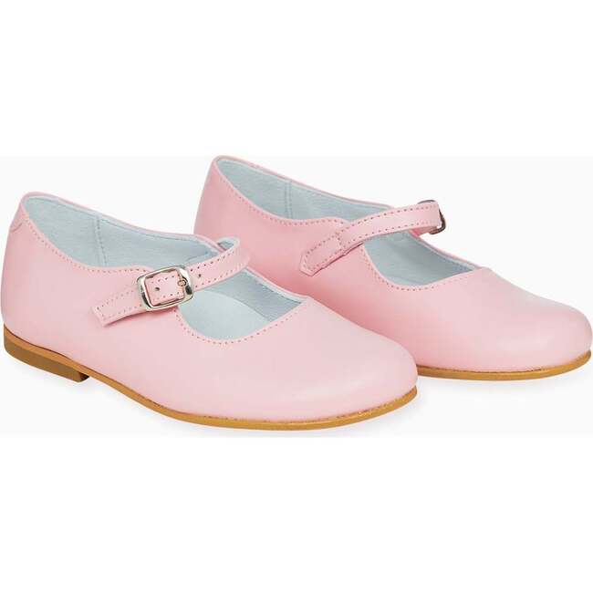 Light Pink Leather Girl Mary Jane Shoes - Mary Janes - 4