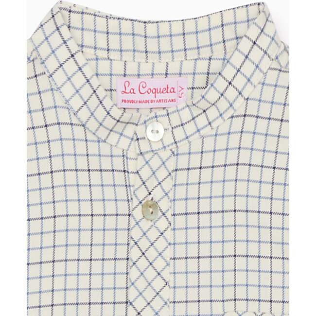 Navy Check Mateo Long Sleeve Boy Shirt - Shirts - 2