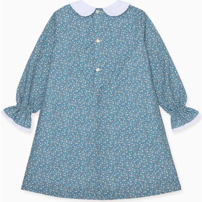 Navy Floral Eugenia Girl Hand-Smocked Dress - Dresses - 3