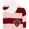 Pink Stripe Rosalie Long Sleeve Girl Polo Shirt - Blouses - 3