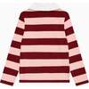 Pink Stripe Rosalie Long Sleeve Girl Polo Shirt - Blouses - 4