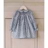 Blue Floral Palma Baby Girl Hand-Smocked Set - Dresses - 4