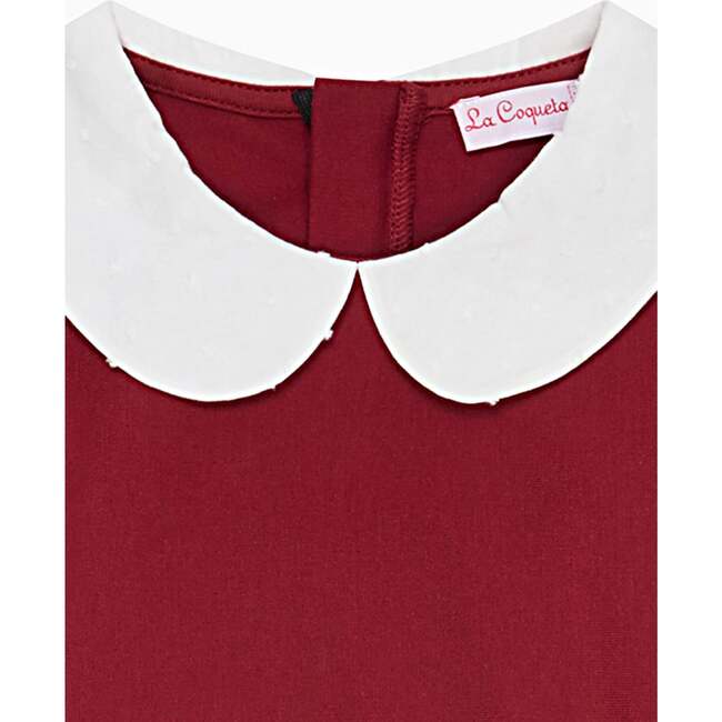 Burgundy Anna Girl Empire Dress - Dresses - 2