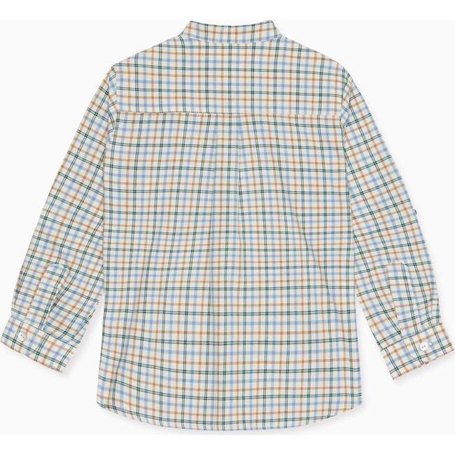 Camel Check Jazmin Long Sleeve Boy Shirt - Shirts - 2