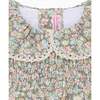 Grey Floral Lorena Baby Girl Smocked Romper - Dresses - 2