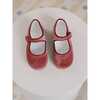 Dusty Pink Velvet Girl Mary Jane Shoes - Mary Janes - 2