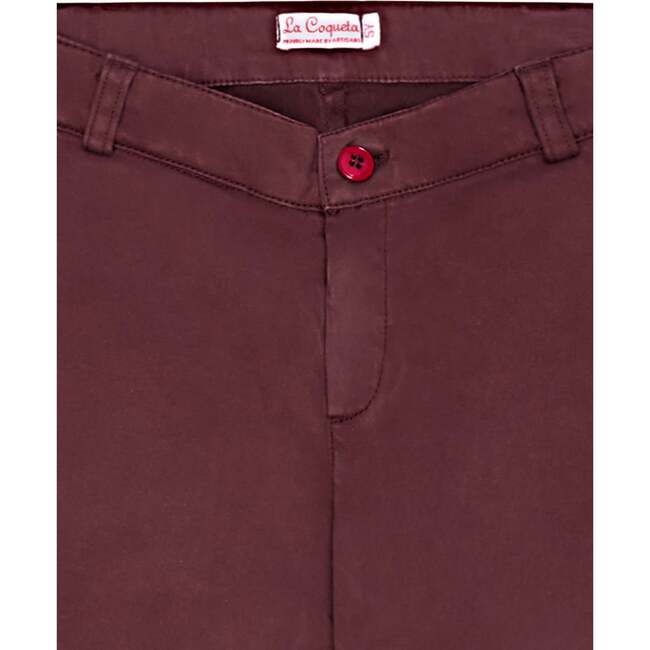 Burgundy Elio Boy Chinos - Pants - 2