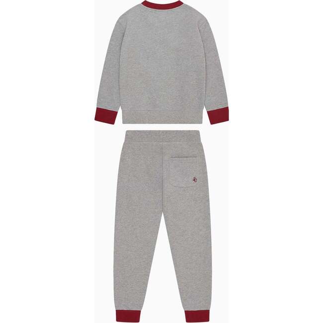 Grey Melange Pernille Girl Tracksuit - Blouses - 4