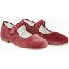 Dusty Pink Velvet Girl Mary Jane Shoes - Mary Janes - 4