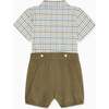 Camel Check Sando Baby Boy Set - Onesies - 3