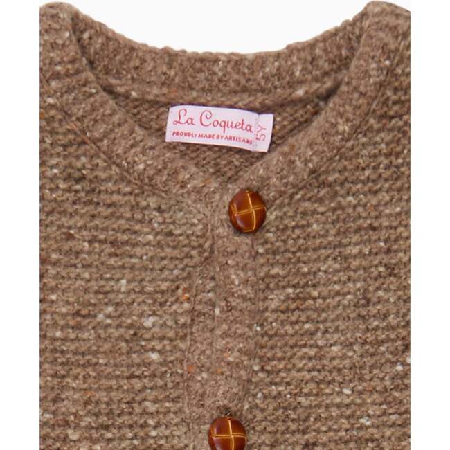 Taupe Zas Merino Boy Cardigan - Cardigans - 2