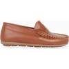 Tan Leather Boy Loafer Shoes - Dress Shoes - 4