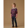 Blue Stripe Tijo Long Sleeve Boy Rugby Shirt - Shirts - 2