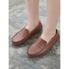 Tan Leather Boy Loafer Shoes - Dress Shoes - 5