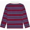 Blue Stripe Tijo Long Sleeve Boy Rugby Shirt - Shirts - 4