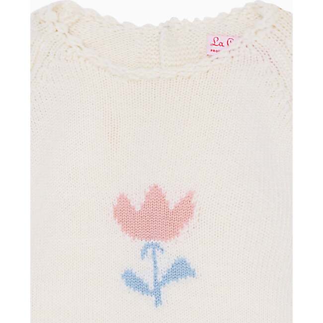 Ivory Flor Merino Baby Girl Knitted Jumpsuit - Onesies - 3