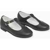 Black Leather Girl T-Bar Shoes - Dress Shoes - 2