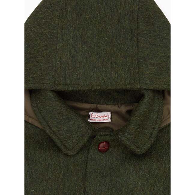 Green Loden Wool Kids Coat - Coats - 3