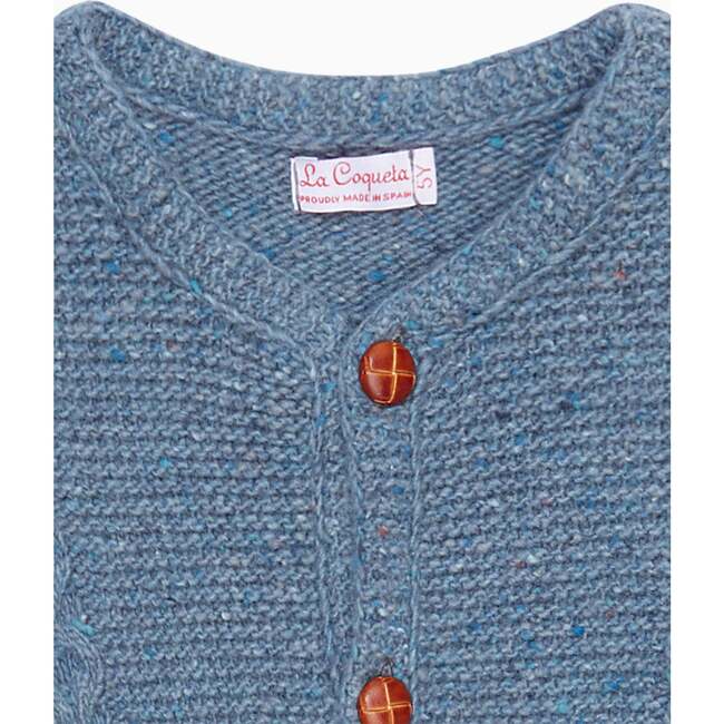 Dusty Blue Zas Merino Boy Cardigan - Cardigans - 2