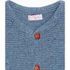 Dusty Blue Zas Merino Boy Cardigan - Cardigans - 2