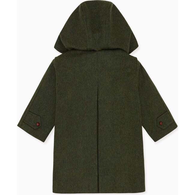 Green Loden Wool Kids Coat - Coats - 4