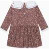 Burgundy Floral Laura Girl Drop Waist Dress - Dresses - 4