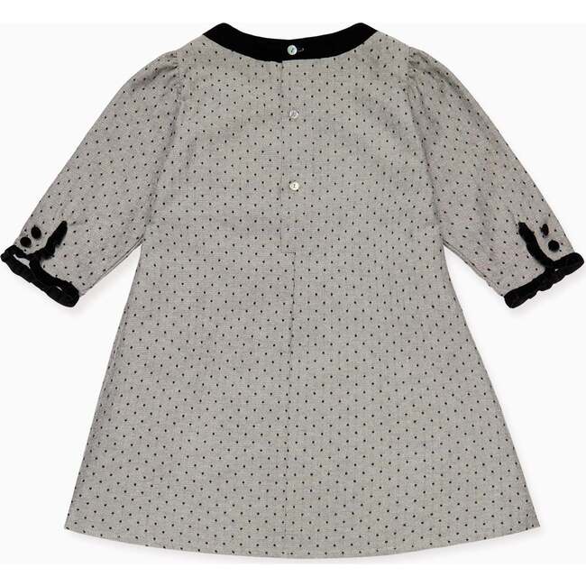 Grey Polka Dot Penelope Girl Dress - Dresses - 3