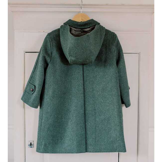 Green Loden Wool Kids Coat - Coats - 6