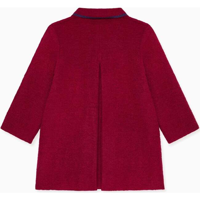 Burgundy Henrietta Girl Coat - Coats - 4