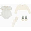 Ivory Linda Ceremony Baby Girl Cardigan - Cardigans - 5