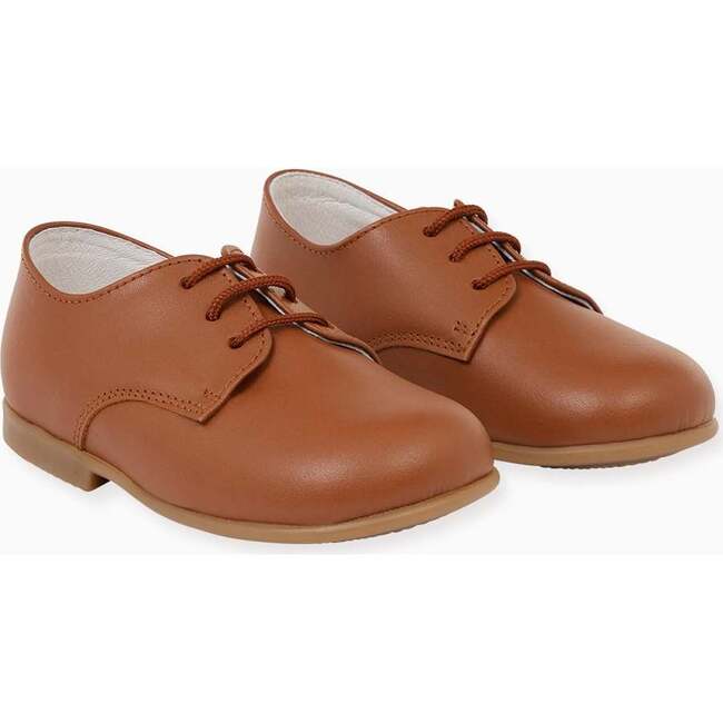 Tan Leather Toddler Inglesito Ceremony Shoes - Dress Shoes - 2