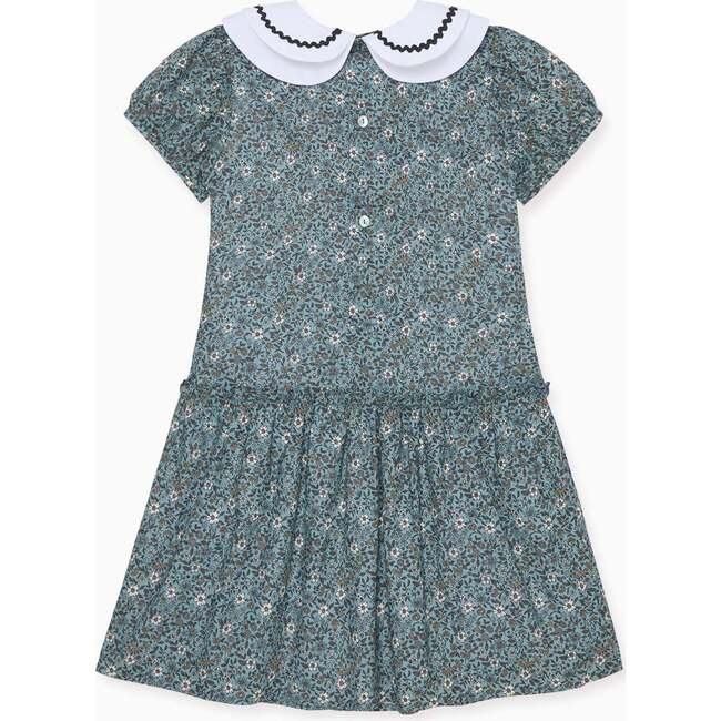 Blue Floral Xana Girl Drop Waist Dress - Dresses - 4