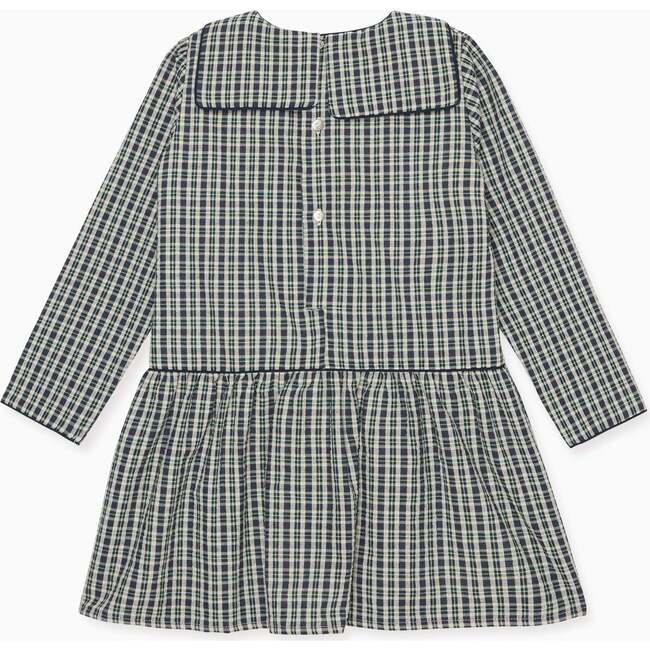 Navy Tartan Aranda Girl Drop Waist Dress - Dresses - 4