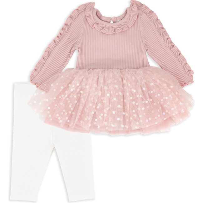 Tutu Top & Legging Set, Pink