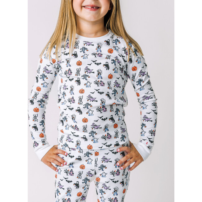 The Organic Long Sleeve Pajama Set, Boo Crew - 12|12
