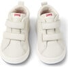 Kids Twins Leather Sneakers, White & Black - Sneakers - 1 - thumbnail