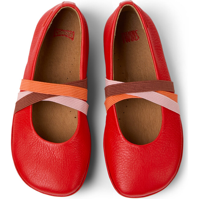 Kids Right Ballerina Flats, Bright Red